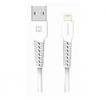Data kabel SWISSTEN Lightning  1m, bílá obrázek