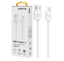 Datový kabel ALIGATOR 2A USB-C 1m, bílý obrázek