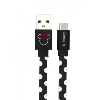 Disney Minnie Type C Datový Kabel Dots Black (EU Blister) obrázek