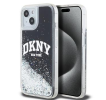 DKNY Liquid Glitter Arch Logo Zadní Kryt pro iPhone 11 Black obrázek