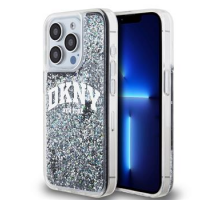 DKNY Liquid Glitter Arch Logo Zadní Kryt pro iPhone 15 Pro Black obrázek