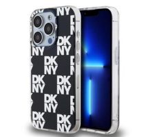DKNY PC/TPU Checkered Pattern Zadní Kryt pro iPhone 14 Pro Max Black obrázek