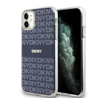 DKNY PC/TPU Repeat Pattern Tonal Stripe Magsafe Zadní Kryt pro iPhone 11 Blue obrázek
