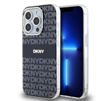 DKNY PC/TPU Repeat Pattern Tonal Stripe Magsafe Zadní Kryt pro iPhone 13 Pro Black obrázek