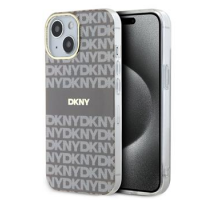 DKNY PC/TPU Repeat Pattern Tonal Stripe Magsafe Zadní Kryt pro iPhone 14 Beige obrázek