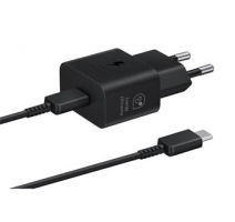 EP-T2510EBE + EP-DN980BBE Samsung USB-C 25W Cestovní nabíječka + USB-C Datový Kabel Black (OOB Bulk) obrázek