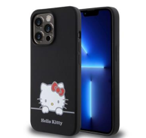 Hello Kitty Liquid Silicone Daydreaming Logo Zadní Kryt pro iPhone 13 Pro Black obrázek