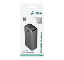iPEAX POWER BANKA 30000 mAh, 10,5W, 2x USB-A ČERNÁ obrázek