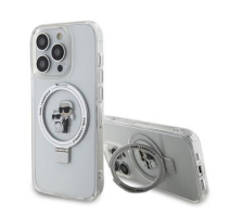 Karl Lagerfeld Ringstand Karl and Choupette MagSafe Zadní Kryt pro iPhone 15 Pro Max White obrázek