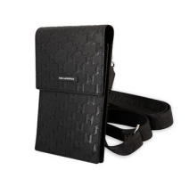 Karl Lagerfeld Saffiano Monogram Wallet Phone Bag Black obrázek
