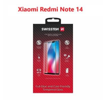 SKLO SWISSTEN FULL GLUE, COLOR FRAME, CASE FRIENDLY PRO XIAOMI REDMI NOTE 14 5G ČERNÉ obrázek