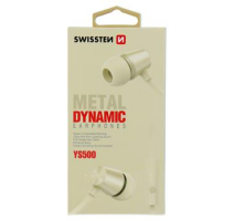 SLUCHÁTKA SWISSTEN EARBUDS DYNAMIC YS500 ZLATÉ obrázek