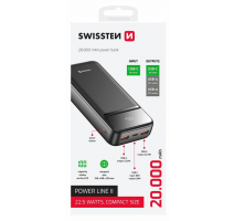 SWISSTEN POWER BANK 20000 mAh POWER LINE II ČERNÁ obrázek