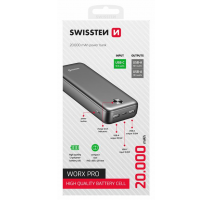 SWISSTEN POWER BANK 20000 mAh WORX PRO ČERNÁ obrázek