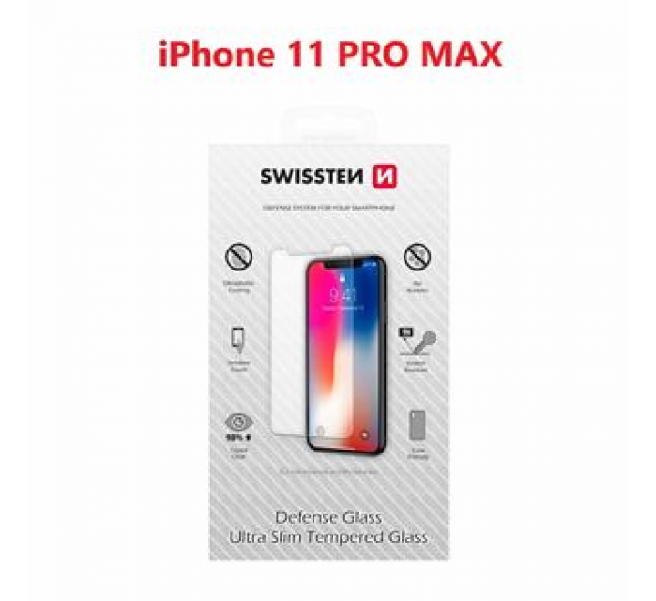 OCHRANNÉ TEMPEROVANÉ SKLO SWISSTEN APPLE IPHONE XI MAX RE 2,5D