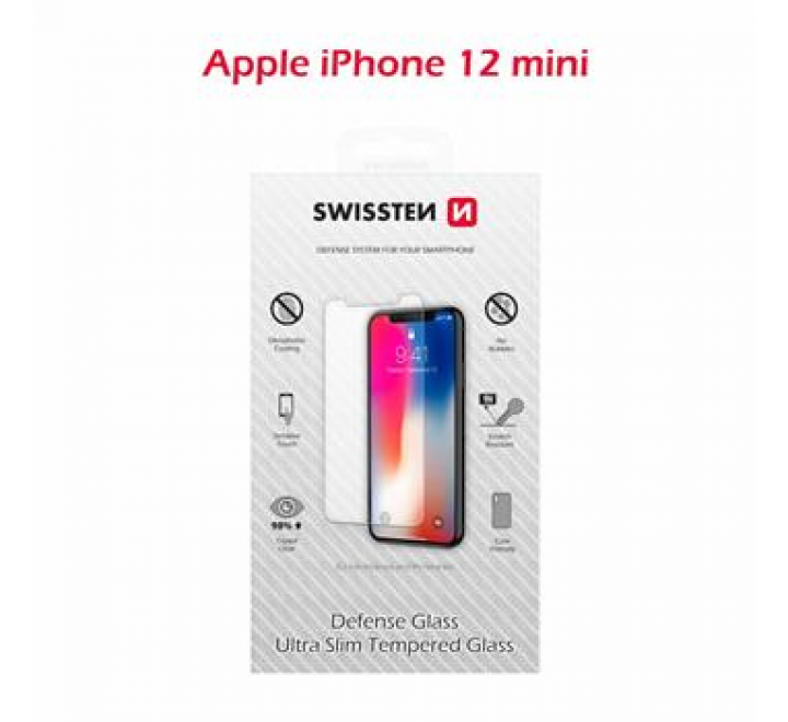 OCHRANNÉ TEMPEROVANÉ SKLO SWISSTEN APPLE IPHONE 12 5,4