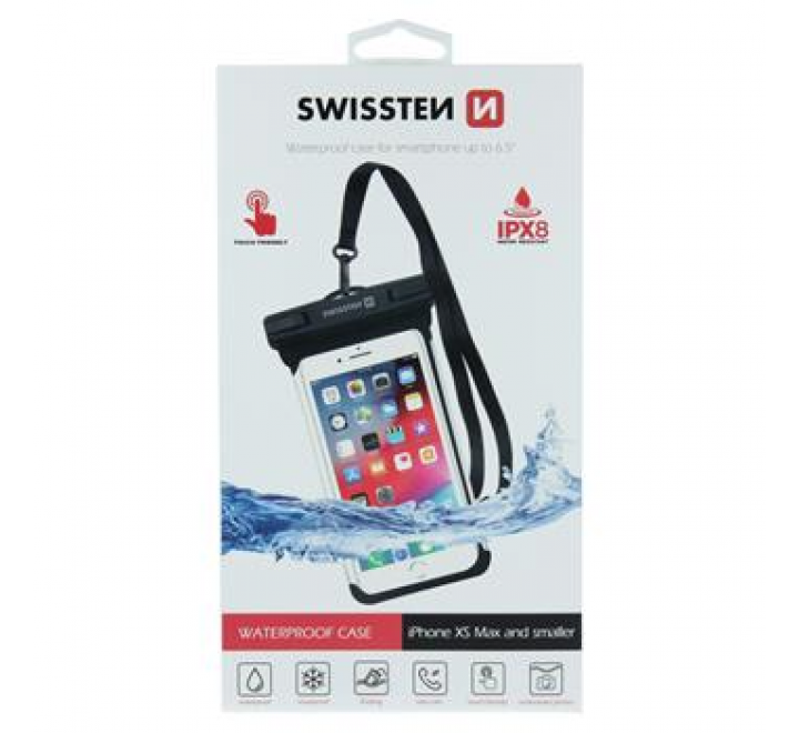 VODOTĚSNÉ POUZDRO SWISSTEN WATERPROOF ČERNÉ