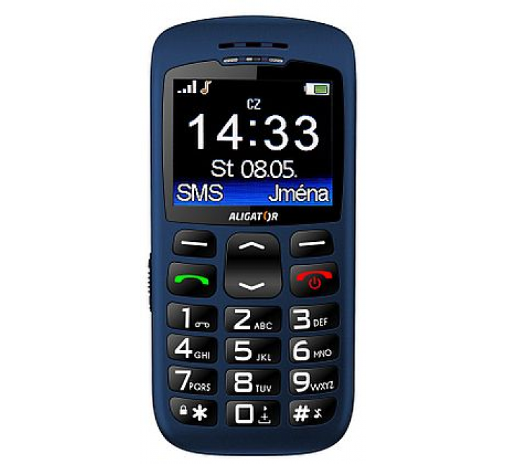 Aligator A670 Senior Blue (modrý) + nabíjecí stojánek
