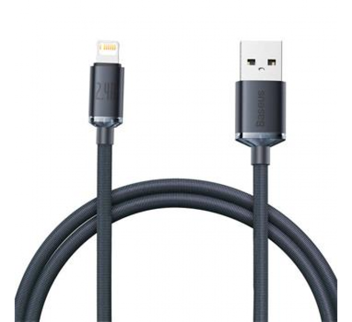 Baseus CAJY000001 Crystal Shine Series Datový Kabel USB - Lightning 20W 1,2m Black
