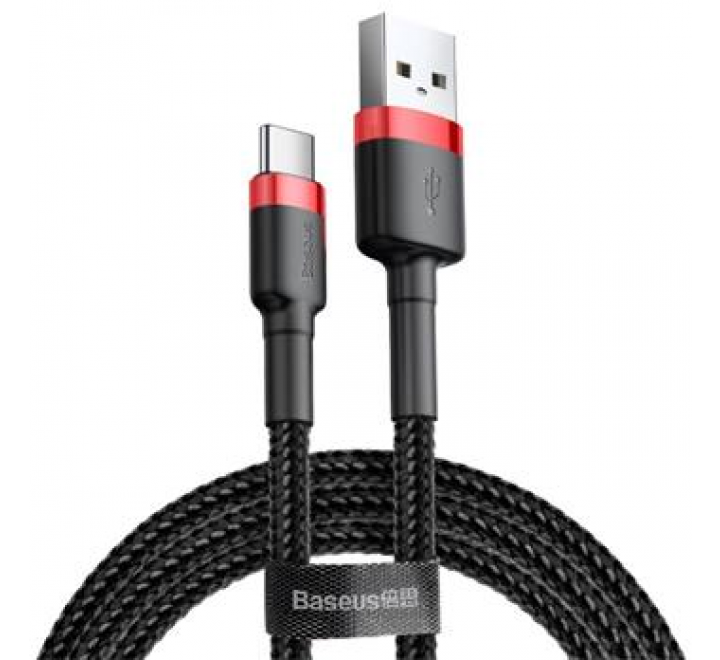 Baseus CATKLF-B91 Cafule Kabel USB-C 3A 1m Red/Black