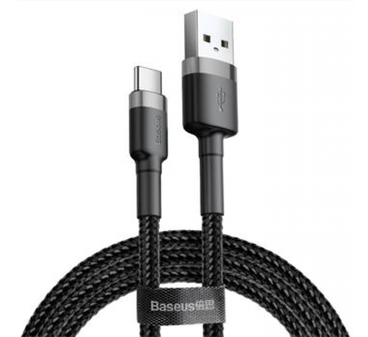 Baseus CATKLF-BG1 Cafule Kabel USB-C 3A 1m Grey/Black