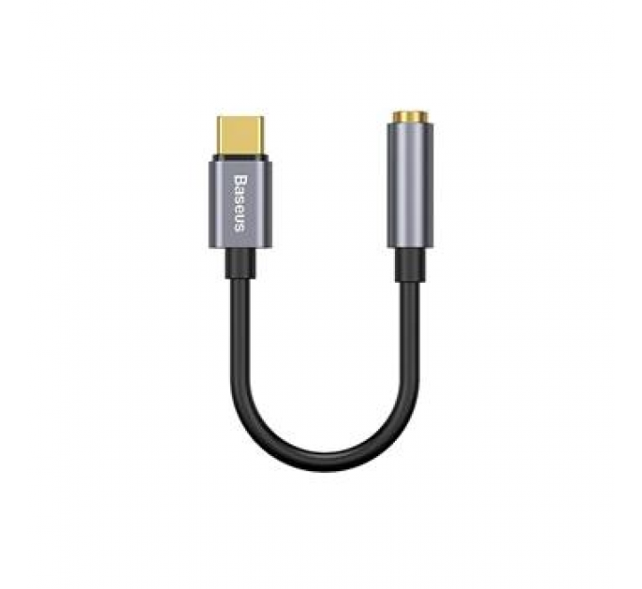 Baseus CATL54-0G Kabelová Redukce z USB-C na 3,5mm Audio Jack L54 (female) Deep Grey
