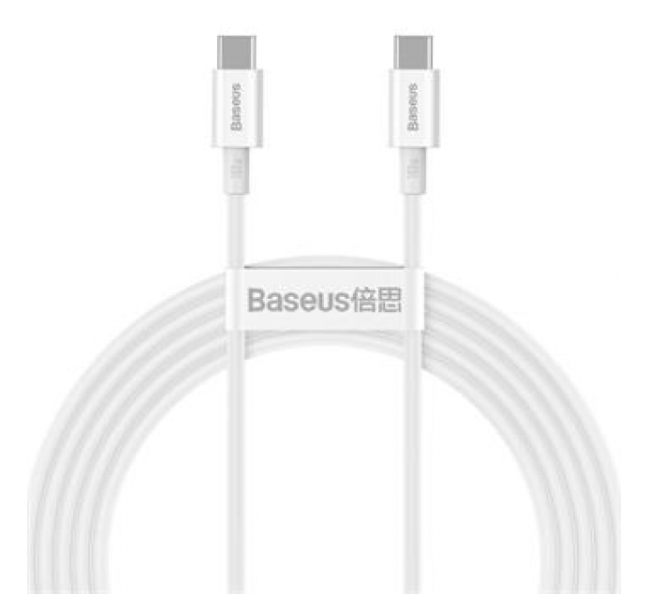 Baseus CATYS-C02 Superior Fast Charging Datový Kabel USB-C - USB-C 100W 2m White
