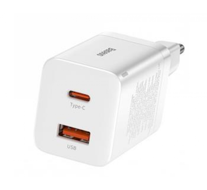 Baseus CCSUPP-E02 Super Si Quick Nabíječka USB + USB-C 30W White