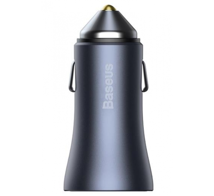 Baseus TZCCJD-0G Golden Contactor Nabíječka do auta Dual Quick Charger USB 40W Dark Grey
