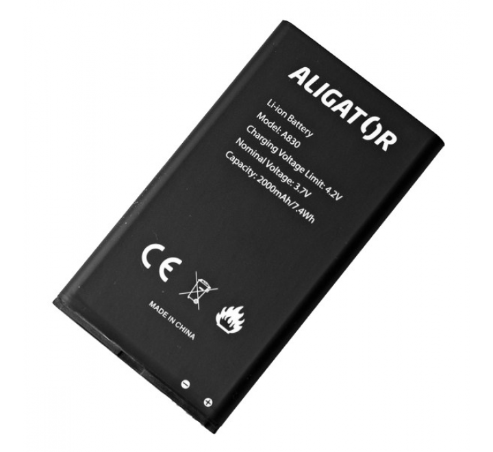 Baterie ALIGATOR A830/A835, Li-Ion 2000 mAh, originální