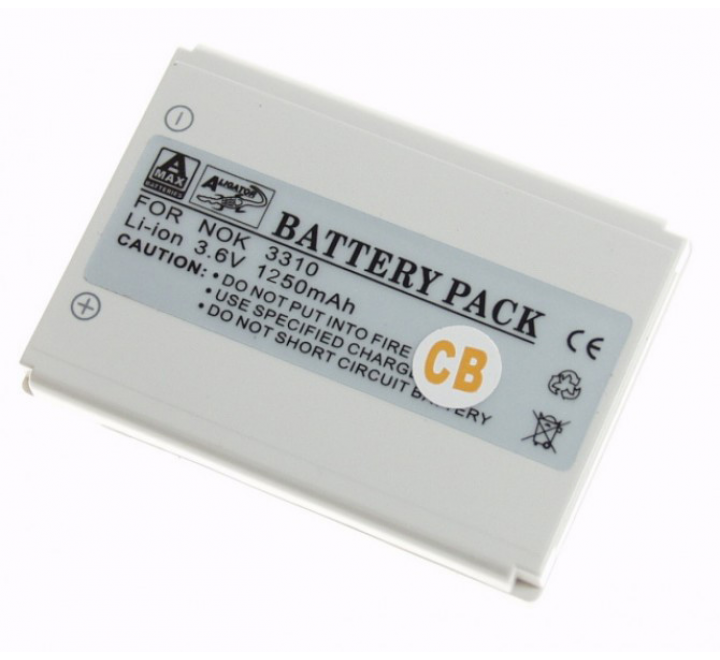 Baterie, Nokia 33/34/35/5510/6800, Li-ION 1250 mAh, kompatibilní