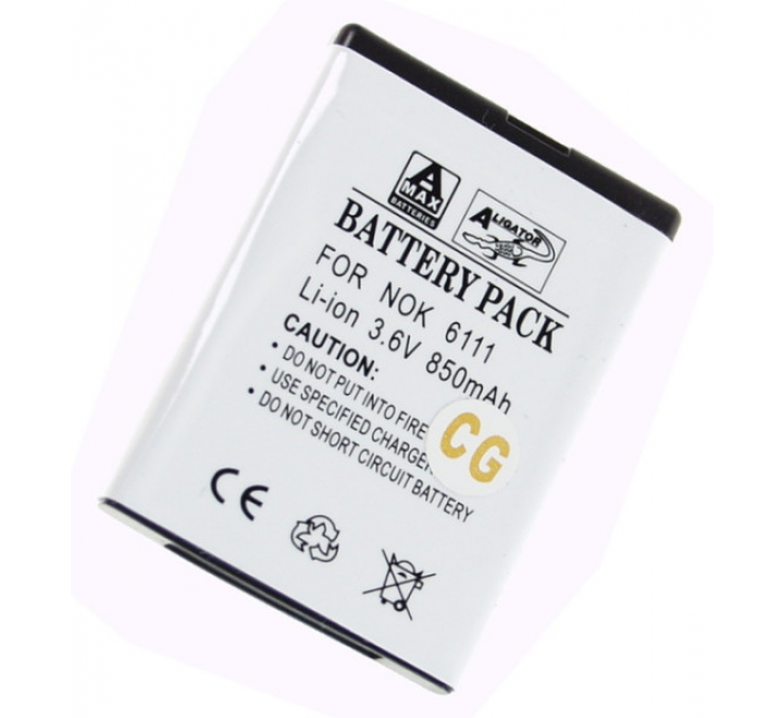 Baterie, Nokia 6111/7370, Li-ION 800 mAh, kompatibilní, nahrazuje BL-4B