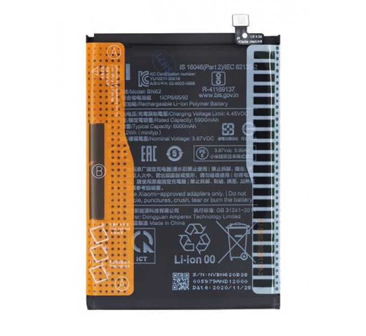 BN62  Xiaomi Original Baterie 6000mAh (Service Pack)