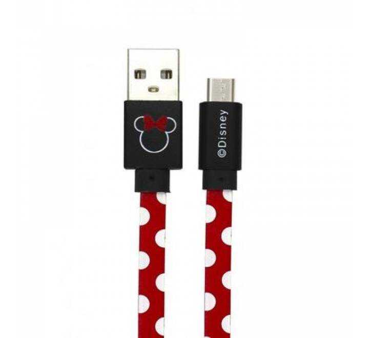 Disney Minnie microUSB Datový Kabel Dots Red (EU Blister)