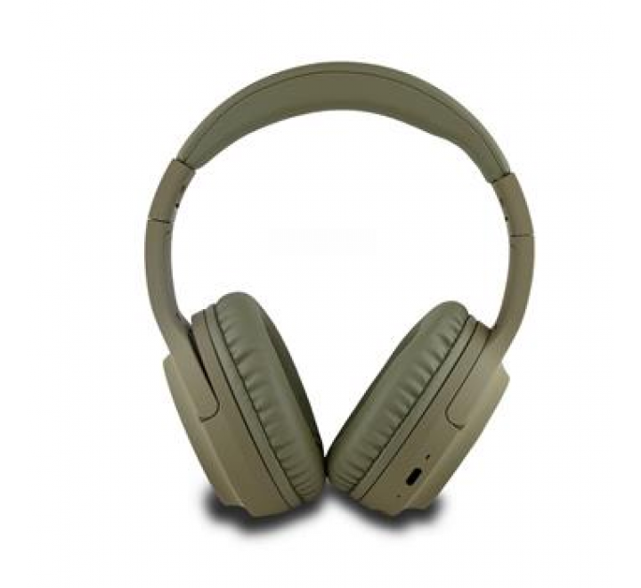 DKNY PU Leather Arch Logo Bluetooth Stereo Headphone Green