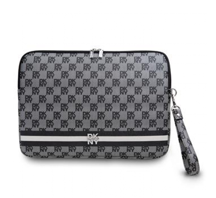 DKNY PU Leather Checkered Pattern and Stripe Obal na Notebook 16