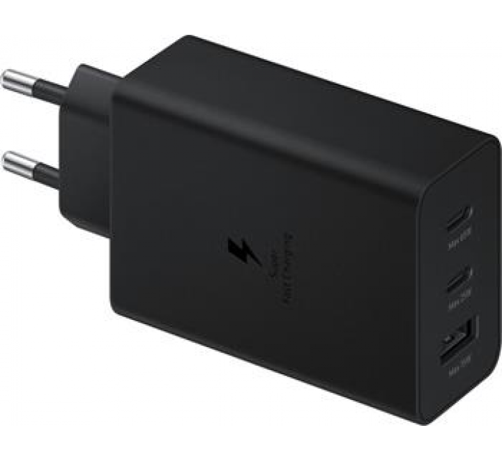 EP-T6530NBE Samsung Trio (2xUSB-C,1xUSB-A) 65W Cestovní nabíječka Black (Pošk. Balení)