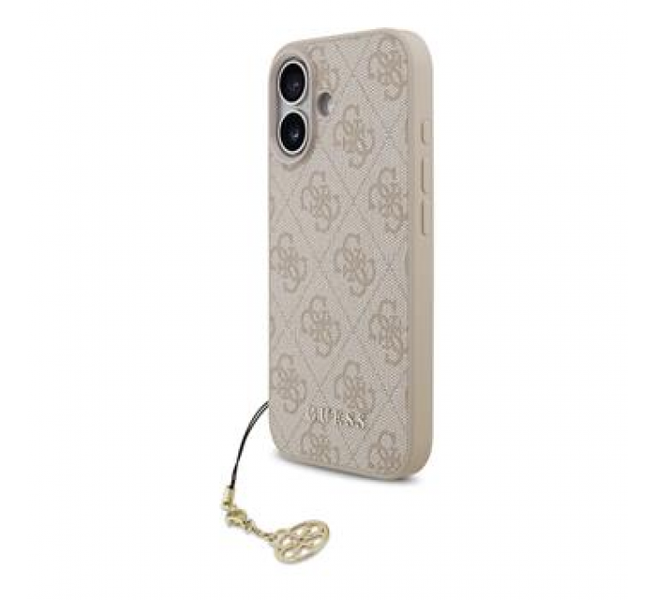 Guess 4G Charm Zadní Kryt pro iPhone 17 Tone on Tone Pink