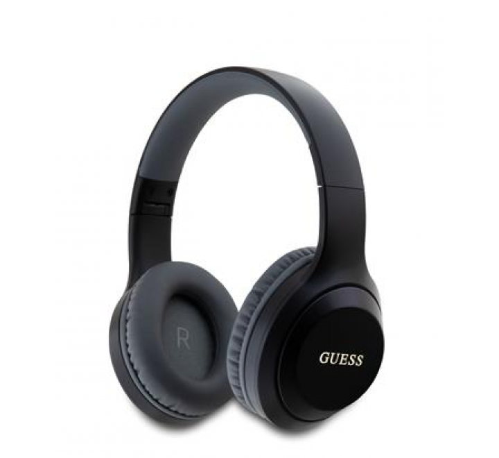 Guess Classic Silver Logo Bezdrátová Sluchátka Black