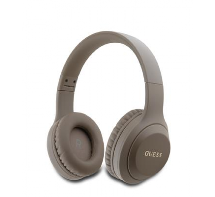 Guess Classic Silver Logo Bezdrátová Sluchátka Brown