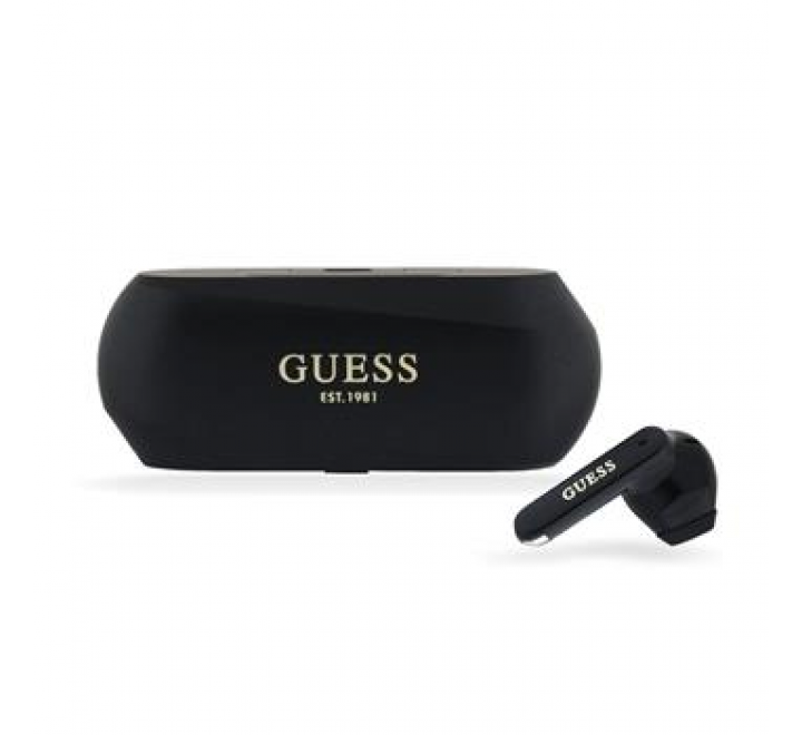 Guess Elongated Metallic ENC TWS Bezdrátová Sluchátka Black
