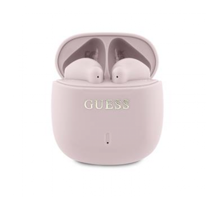 Guess Printed Classic Logo TWS Bezdrátová Sluchátka Pink