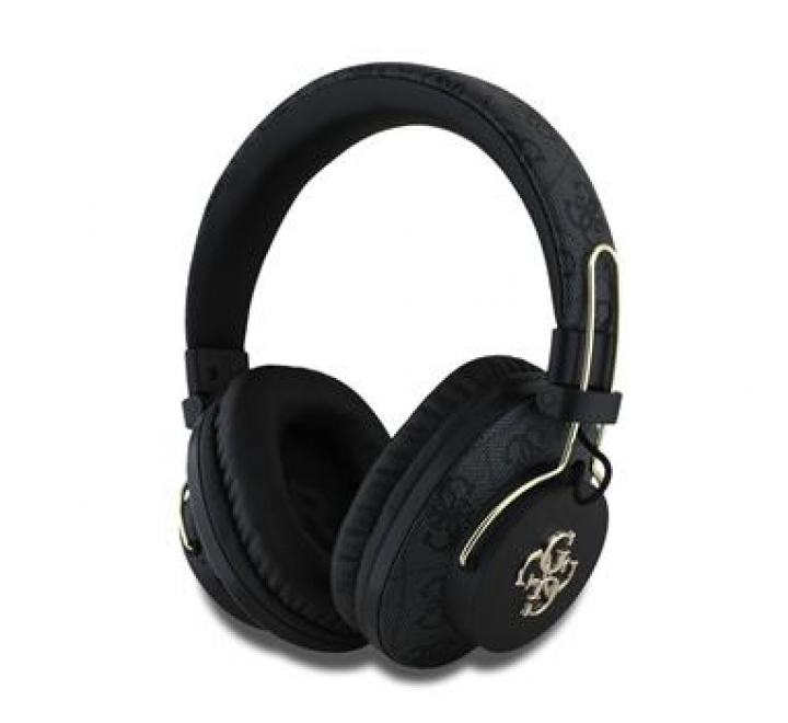 Guess PU 4G Metal Logo ENC Bezdrátová Sluchátka Black