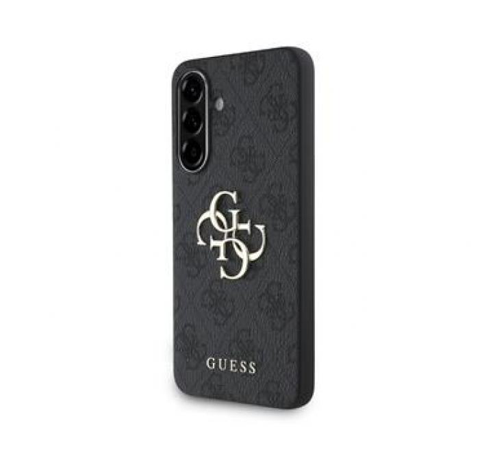 Guess PU 4G Metal Logo Zadní Kryt pro Samsung Galaxy A36 Grey
