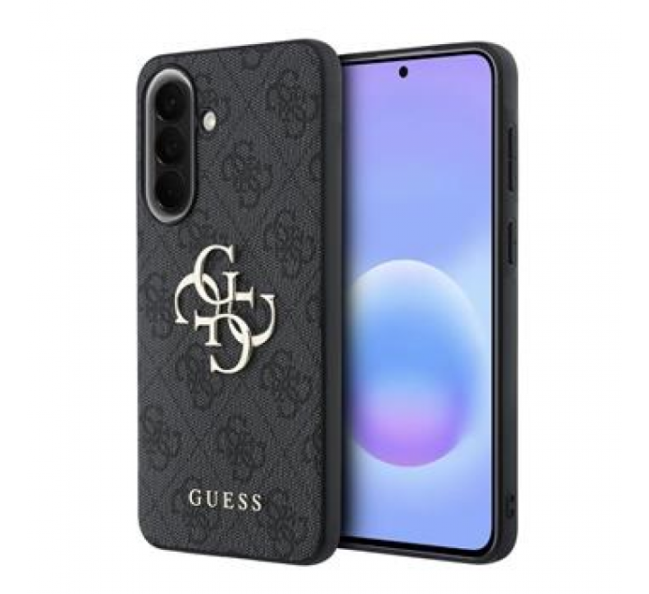 Guess PU 4G Metal Logo Zadní Kryt pro Samsung Galaxy A57 Grey