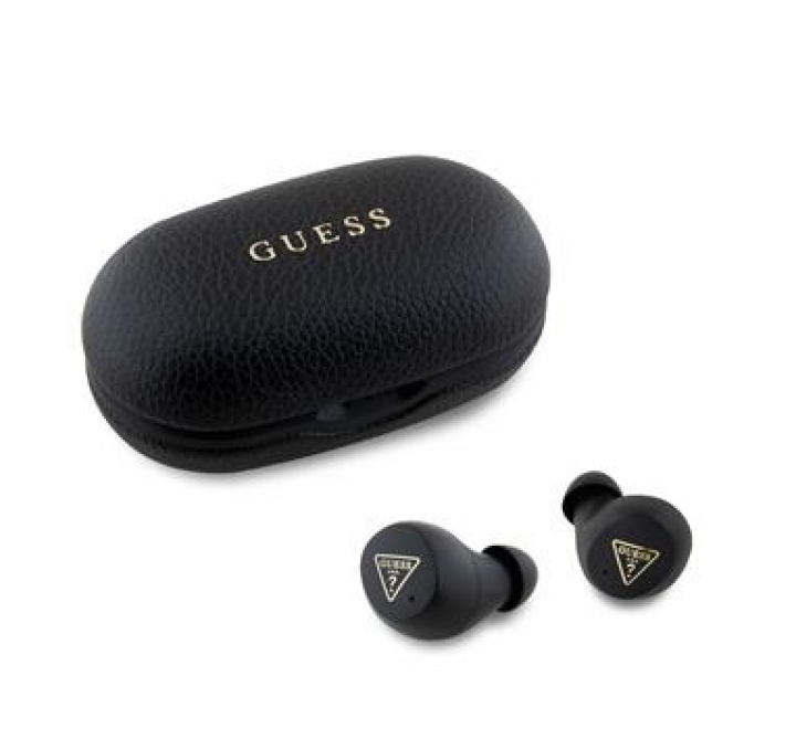 Guess PU Grained ENC TWS Bezdrátová Sluchátka Black