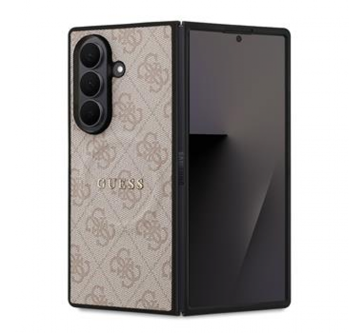 Guess PU Leather 4G Colored Ring Magnetic Zadní Kryt pro Samsung Galaxy Z Fold 7 Pink