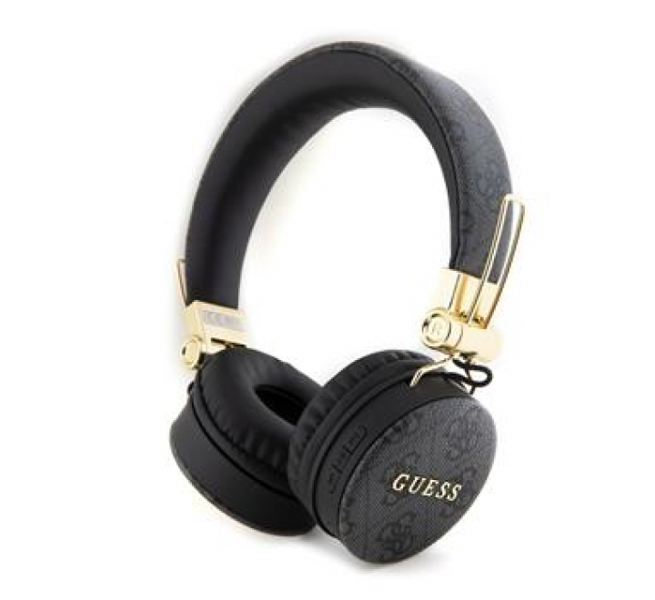 Guess PU Leather 4G Metal Logo BT5.3 Stereo Headphone Black