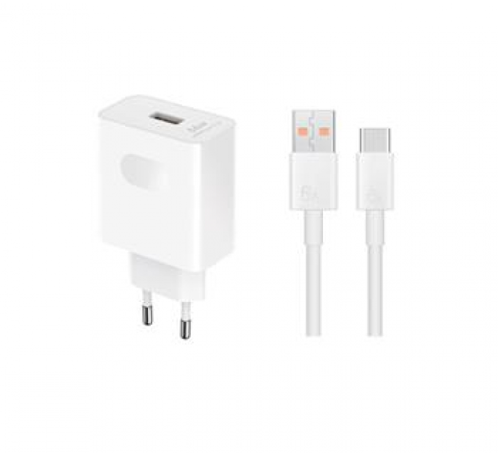HN-200330E00 Honor Original Cestovní nabíječka 66W + USB-C Datový Kabel  White
