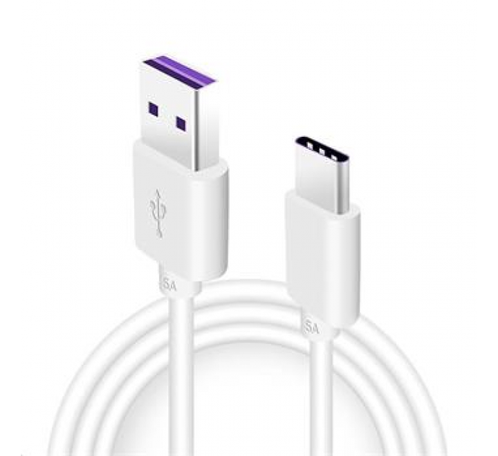 Huawei Original Quick Charger USB-C Datový Kabel 5A 1m White (Service Pack)